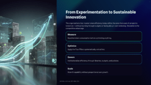 22 From Experimentation to Sustainable Innovation