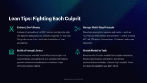 8 Lean Tips Fighting Each Culprit